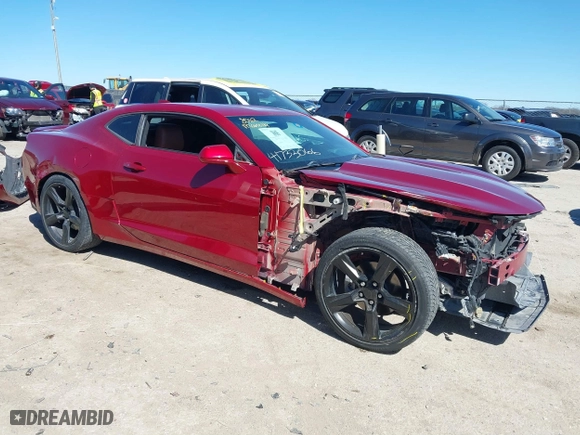2017 Chevrolet Camaro 2LT with VIN 1G1FD1RSXH0158987, listed as a IAAI auction lot 41733066 with 93,441 mi miles. Bid and sale history available at carsss.com. Image 1.