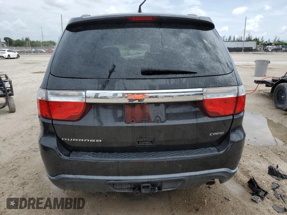 2013 Dodge Durango Crew with VIN 1C4RDHDG6DC657438, listed as a Copart auction lot 62883675 with 129,500 mi miles and Clean title. Bid and sale history available at DreamBid. Image 6.