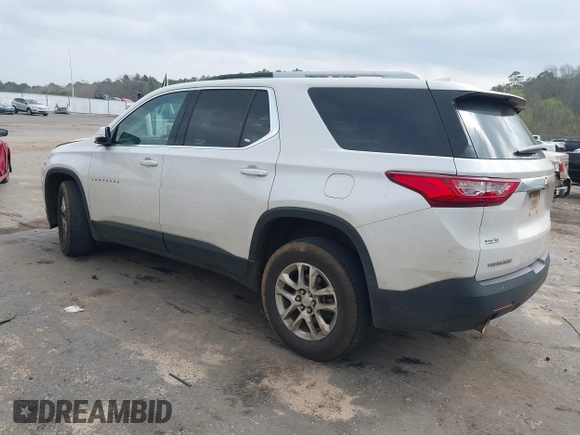 2018 Chevrolet Traverse LT Cloth z VIN 1GNERGKW8JJ279285, wystawiony jako IAAI lot #41795111 z przebiegiem 261 975 mil mil oraz . Historia ofert i sprzedaży dostępna na DreamBid. Obrazek 3.
