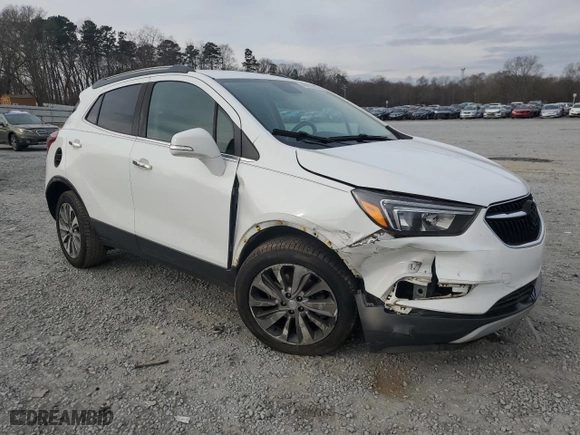2018 Buick Encore Preferred with VIN KL4CJASB8JB719009, listed as a Copart auction lot 43372285 with 0 mi miles and Salvage Title. Bid and sale history available at carsss.com. Image 4.