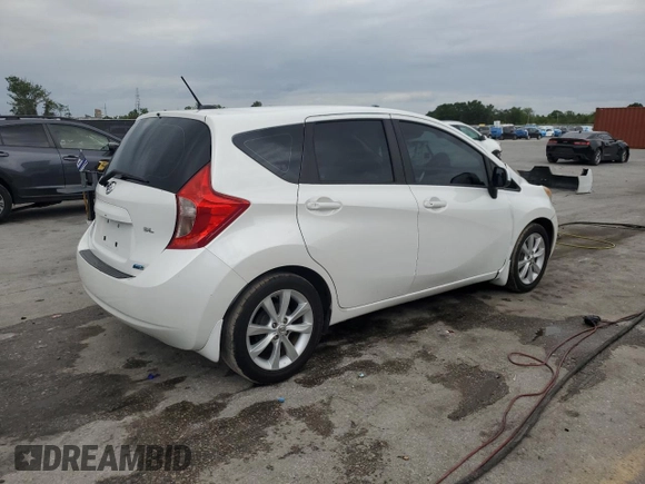 2014 Nissan Note S with VIN 3N1CE2CPXEL418968, listed as a Copart auction lot 51977225 with 153,123 mi miles and Salvage Title. Bid and sale history available at DreamBid. Image 3.