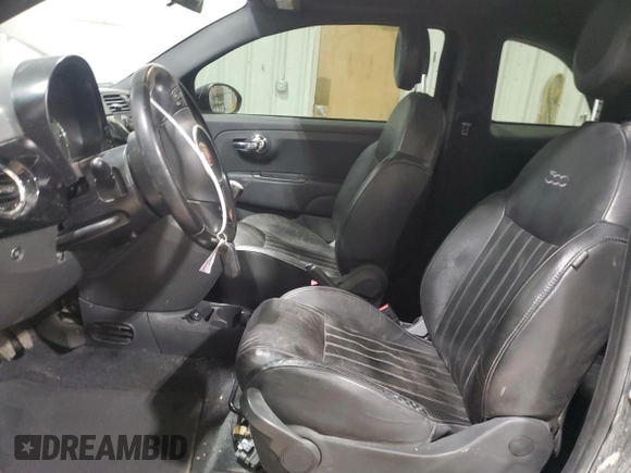 2013 FIAT 500 Turbo with VIN 3C3CFFHHXDT594361, listed as a Copart auction lot 85491244 with 49,619 mi miles and Salvage Title. Bid and sale history available at carsss.com. Image 7.