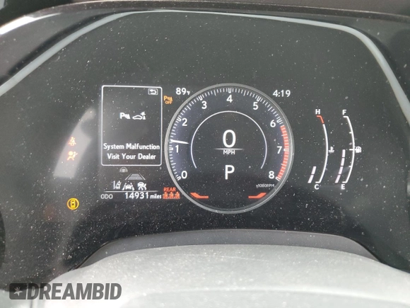 2023 Lexus RX 350 with VIN 2T2BAMBA1PC018649, listed as a Copart auction lot 58232225 with 14,931 mi miles and Salvage title. Bid and sale history available at DreamBid. Image 9.