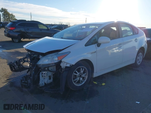 2010 Toyota Prius II with VIN JTDKN3DUXA0132970, listed as a IAAI auction lot 41319116 with 127,266 mi miles. Bid and sale history available at carsss.com. Image 18.