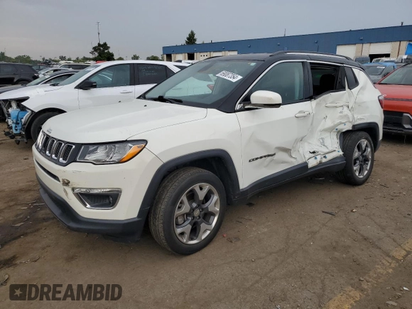 2019 Jeep Compass Limited с VIN 3C4NJDCB5KT741001, выставлен на аукционе Copart как лот 69087354 с пробегом 62 687 миль миль и Чистый • Clean title. История ставок и продаж доступна на DreamBid. Изображение 1.