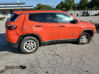 2019 Jeep Compass Sport с VIN 3C4NJDAB6KT724484, выставлен на аукционе Copart как лот 72231114 с пробегом 33 600 миль миль и Списание • Salvage title. История ставок и продаж доступна на DreamBid. Изображение 3.