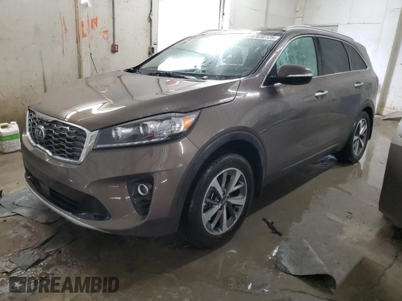 2019 Kia Sorento EX with VIN 5XYPH4A54KG506078, listed as a Copart auction lot 47638125 with 33,485 mi miles and Salvage Title. Bid and sale history available at DreamBid. Image 1.