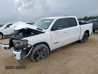 2021 Ram 1500 Lone Star with VIN 1C6RREFT7MN502645, listed as a Copart auction lot 60992175 with 28,078 mi miles and Salvage title. Bid and sale history available at DreamBid. Image 1.