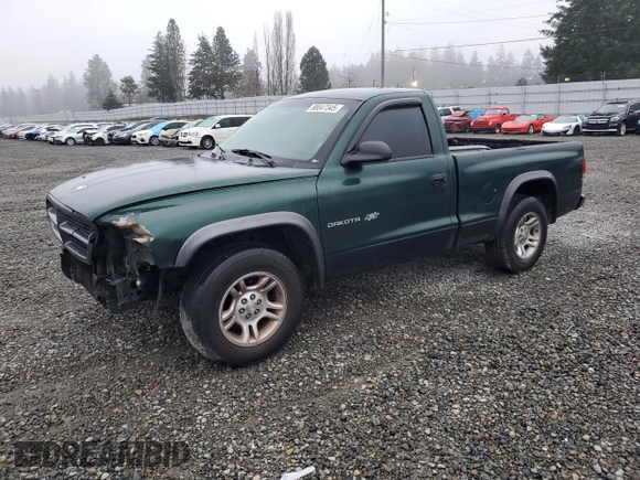 2002 Dodge Dakota with VIN 1B7FL16X92S710453, listed as a Copart auction lot 88047345 with 171,770 mi miles and Salvage Title. Bid and sale history available at carsss.com. Image 1.