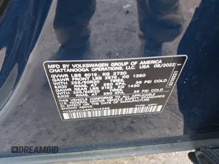 2023 Volkswagen Atlas SE z VIN 1V2KR2CA8PC504298, wystawiony jako IAAI lot #41234957 z przebiegiem 34 762 mil mil oraz . Historia ofert i sprzedaży dostępna na DreamBid. Obrazek 9.