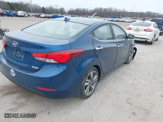 2014 Hyundai Elantra SE with VIN KMHDH4AEXEU039606, listed as a IAAI auction lot 41726852 with 43,717 mi miles. Bid and sale history available at carsss.com. Image 4.