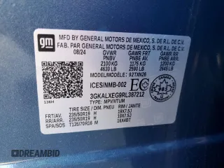 2024 GMC Terrain Denali с VIN 3GKALXEG9RL387212, выставлен на аукционе Copart как лот 50353015 с пробегом 2 064 миль миль и Списание • Salvage title. История ставок и продаж доступна на DreamBid. Изображение 14.