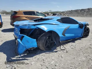 2023 Chevrolet Corvette 2LT with VIN 1G1YB2D41P5123978, listed as a Copart auction lot 53320615 with 10,781 mi miles and Salvage title. Bid and sale history available at DreamBid. Image 3.