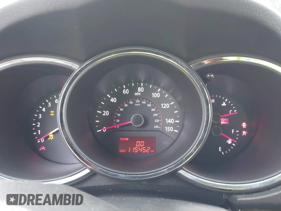 2013 Kia Sorento LX with VIN 5XYKTDA20DG347612, listed as a IAAI auction lot 42809304 with 115,452 mi miles and . Bid and sale history available at DreamBid. Image 7.