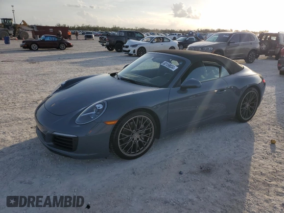 2018 Porsche 911 991 Carrera with VIN WP0CA2A99JS138418, listed as a Copart auction lot 80159034 with 26,777 mi miles and Salvage Title. Bid and sale history available at carsss.com. Image 1.