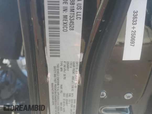 2021 Jeep Compass Latitude with VIN 3C4NJDBB1MT534528, listed as a Copart auction lot 56411535 with 48,502 mi miles and Salvage title. Bid and sale history available at DreamBid. Image 14.