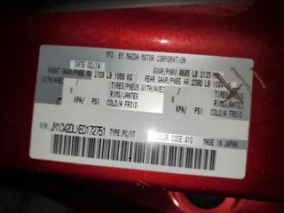 2014 Mazda 5 Grand Touring with VIN JM1CW2DLXE0172751, listed as a Copart auction lot 65447264 with 338,894 mi miles and Salvage Title. Bid and sale history available at DreamBid. Image 14.