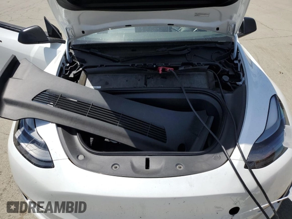 2022 Tesla Model Y Performance z VIN 7SAYGDEF6NF397082, wystawiony jako Copart lot #55823435 z przebiegiem Nie podano mil oraz Szkoda całkowita • Salvage title. Historia ofert i sprzedaży dostępna na DreamBid. Obrazek 12.