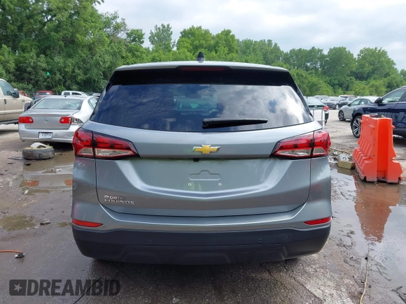 2024 Chevrolet Equinox LS with VIN 3GNAXHEG2RL145066, listed as a IAAI auction lot 42438745 with 12,367 mi miles and . Bid and sale history available at DreamBid. Image 16.