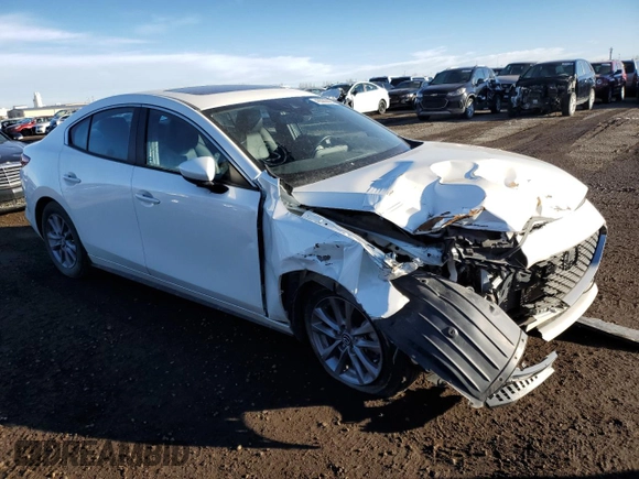 2021 Mazda 3 Preferred with VIN JM1BPBCL2M1302606, listed as a Copart auction lot 46586625 with 95,657 mi miles and Non Repairable. Bid and sale history available at DreamBid. Image 4.