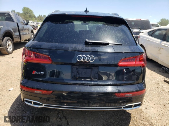 2018 Audi SQ5 with VIN WA1C4BFY6J2151547, listed as a Copart auction lot 58125934 with 69,505 mi miles and Salvage Title. Bid and sale history available at DreamBid. Image 6.
