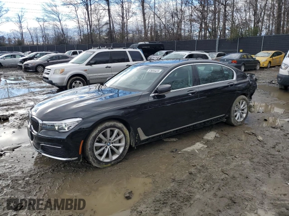 2019 BMW 7 Series 740i xDrive with VIN WBA7E4C51KGV70367, listed as a Copart auction lot 37604423 with 19,447 mi miles. Bid and sale history available at carsss.com. Image 1.