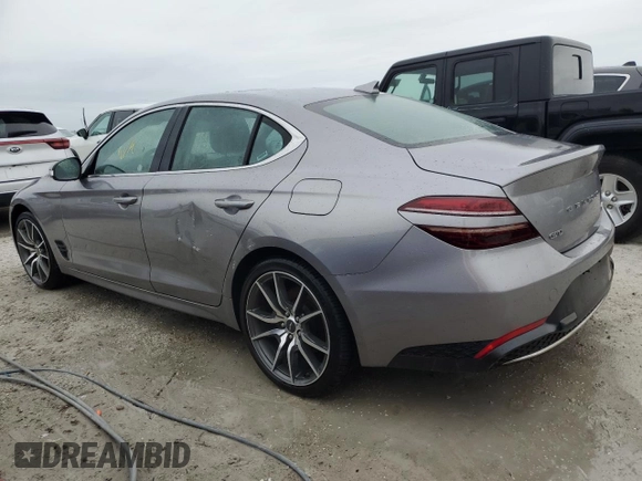 2023 Genesis G70 2.0T with VIN KMTG34TA5PU131494, listed as a Copart auction lot 76295844 with Not Provided miles and Non Repairable. Bid and sale history available at DreamBid. Image 2.