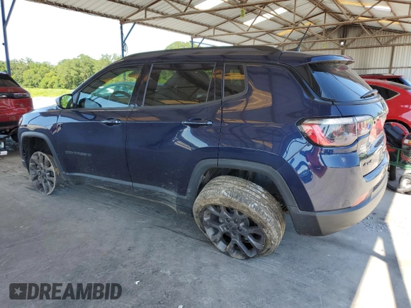2021 Jeep Compass 80th Anniversary with VIN 3C4NJDEB6MT584434, listed as a Copart auction lot 63204775 with 77,210 mi miles and Salvage title. Bid and sale history available at DreamBid. Image 2.