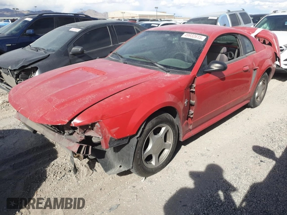 2002 Ford Mustang Standard with VIN 1FAFP40462F162298, listed as a Copart auction lot 49932615 with 0 mi miles and Salvage Title. Bid and sale history available at carsss.com. Image 1.