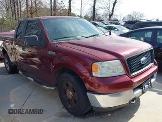 2005 Ford F-150 STX with VIN 1FTRX14WX5NA85043, listed as a IAAI auction lot 41585080 with 1 mi miles. Bid and sale history available at carsss.com. Image 1.