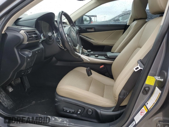 2017 Lexus IS 200t with VIN JTHBA1D24H5050310, listed as a Copart auction lot 55389705 with 79,269 mi miles and Salvage title. Bid and sale history available at DreamBid. Image 7.