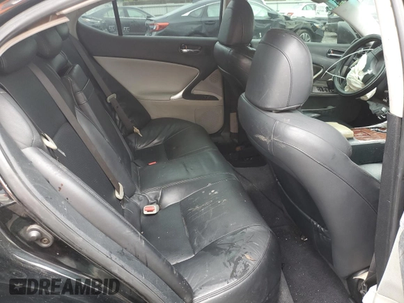 2006 Lexus IS 250 with VIN JTHBK262262016946, listed as a Copart auction lot 58271605 with 110,555 mi miles and Clean title. Bid and sale history available at DreamBid. Image 10.