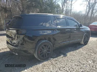 2020 Chevrolet Traverse Premier with VIN 1GNEVKKW3LJ259754, listed as a Copart auction lot 45527334 with 43,057 mi miles and Salvage Title. Bid and sale history available at carsss.com. Image 3.
