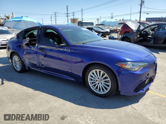 2022 Alfa Romeo Giulia with VIN ZARFAMAN6N7655650, listed as a Copart auction lot 56172805 with 28,619 mi miles and Salvage title. Bid and sale history available at DreamBid. Image 4.