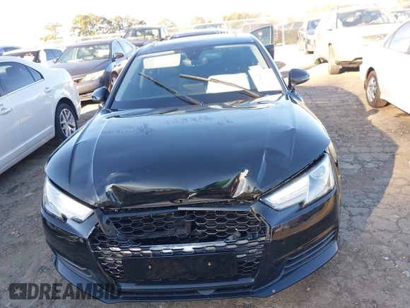 2017 Audi A4 Premium with VIN WAUGNAF44HN036740, listed as a IAAI auction lot 41595456 with 91,813 mi miles. Bid and sale history available at carsss.com. Image 6.