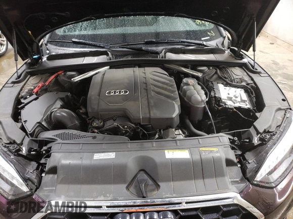 2021 Audi A5 Sportback S line Premium Plus with VIN WAUFACF56MA025896, listed as a Copart auction lot 46140244 with 39,531 mi miles and . Bid and sale history available at DreamBid. Image 11.