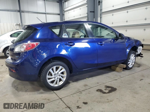 2012 Mazda 3 i Grand Touring with VIN JM1BL1M74C1648789, listed as a Copart auction lot 50654235 with 114,037 mi miles and Salvage Title. Bid and sale history available at DreamBid. Image 3.