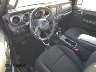 2018 Jeep Wrangler Sport S with VIN 1C4GJXAG4JW161238, listed as a Copart auction lot 42448695 with 87,003 mi miles and Salvage title. Bid and sale history available at DreamBid. Image 8.