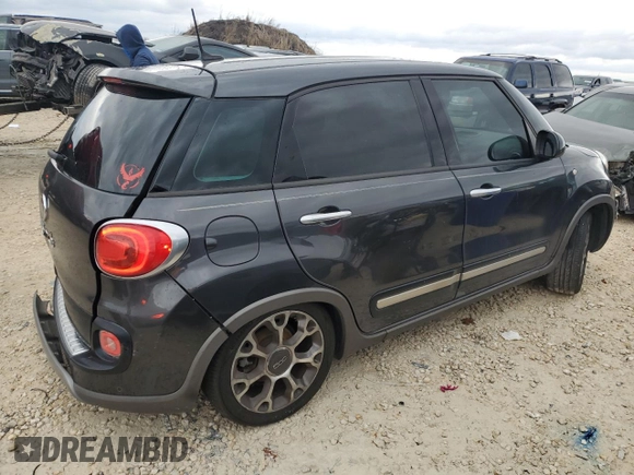 2014 FIAT 500L Trekking with VIN ZFBCFADH1EZ019373, listed as a Copart auction lot 87916725 with 75,862 mi miles and Salvage Title. Bid and sale history available at DreamBid. Image 3.