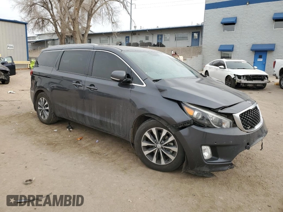 2017 Kia Sedona SX with VIN KNDMC5C13H6319296, listed as a Copart auction lot 84120194 with 74,411 mi miles and Salvage Title. Bid and sale history available at carsss.com. Image 4.