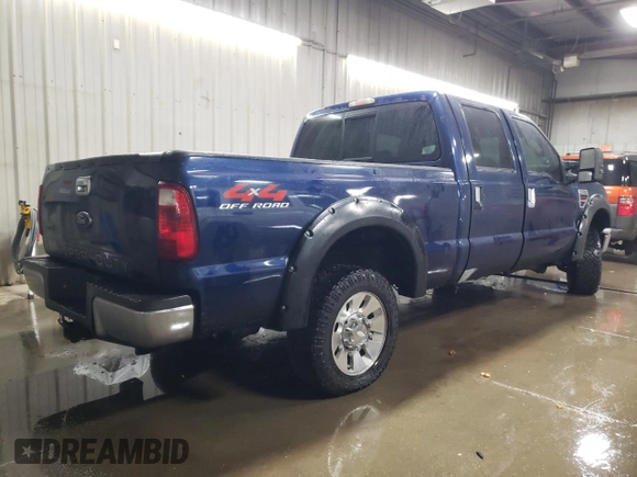 2008 Ford F-250 XL with VIN 1FTSW21R48EB32306, listed as a Copart auction lot 82715844 with 263,713 mi miles and Salvage title. Bid and sale history available at DreamBid. Image 3.