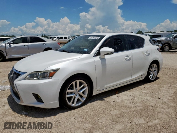 2014 Lexus CT 200h with VIN JTHKD5BH3E2189525, listed as a Copart auction lot 62602215 with 190,087 mi miles and Salvage title. Bid and sale history available at DreamBid. Image 1.
