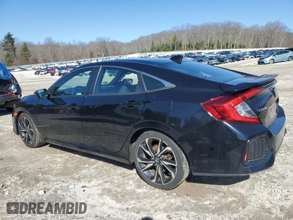 2018 Honda Civic Si with VIN 2HGFC1E50JH705875, listed as a Copart auction lot 49696525 with 105,061 mi miles and Salvage Title. Bid and sale history available at DreamBid. Image 2.