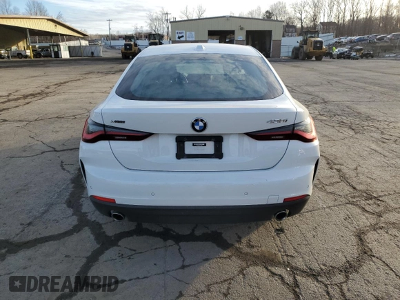 2023 BMW 4 Series 430i xDrive with VIN WBA73AV07PFP38922, listed as a Copart auction lot 42783635 with 16,846 mi miles and Salvage title. Bid and sale history available at DreamBid. Image 6.