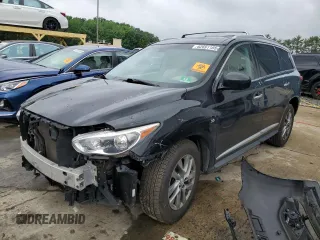 2015 Infiniti QX60 with VIN 5N1AL0MM4FC535070, listed as a Copart auction lot 62691185 with 110,824 mi miles and Salvage title. Bid and sale history available at DreamBid. Image 1.