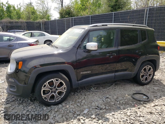 2015 Jeep Renegade Limited with VIN ZACCJADTXFPB46574, listed as a Copart auction lot 54161285 with 99,801 mi miles and Clean Title. Bid and sale history available at DreamBid. Image 1.