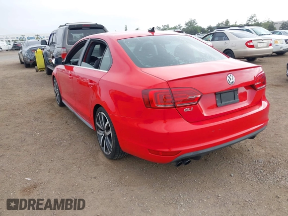 2014 Volkswagen Jetta GLI with VIN 3VW4T7AJ2EM246347, listed as a IAAI auction lot 42553341 with 140,793 mi miles and . Bid and sale history available at DreamBid. Image 3.