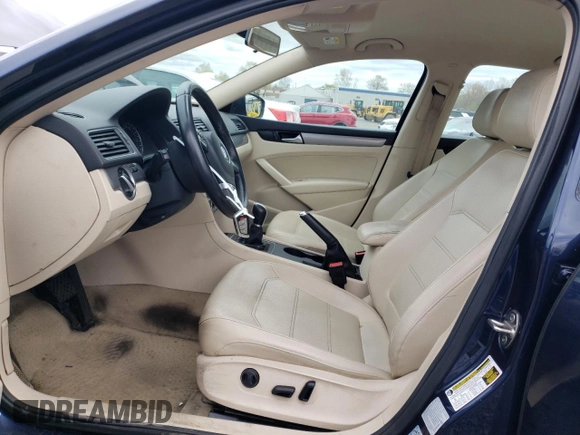 2015 Volkswagen Passat S with VIN 1VWAT7A30FC107907, listed as a Copart auction lot 53165615 with 196,059 mi miles and Clean title. Bid and sale history available at DreamBid. Image 7.