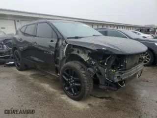 2019 Chevrolet Blazer with VIN 3GNKBBRA7KS691718, listed as a Copart auction lot 43977155 with 54,931 mi miles and Salvage Title. Bid and sale history available at carsss.com. Image 4.