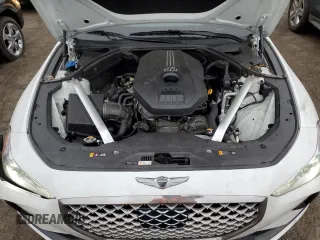 2021 Genesis G70 2.0T with VIN KMTG64LA9MU077166, listed as a Copart auction lot 42210745 with 59,020 mi miles and Salvage Title. Bid and sale history available at carsss.com. Image 11.